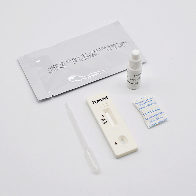 Tibbiy foydalanish Professional Typhoid Igg Igm Rapid Test